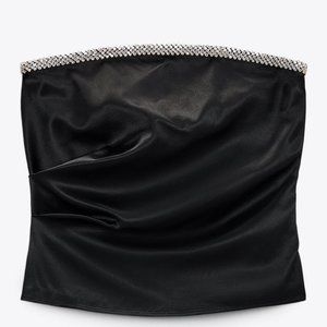 Jema Cupped Satin Effect Top